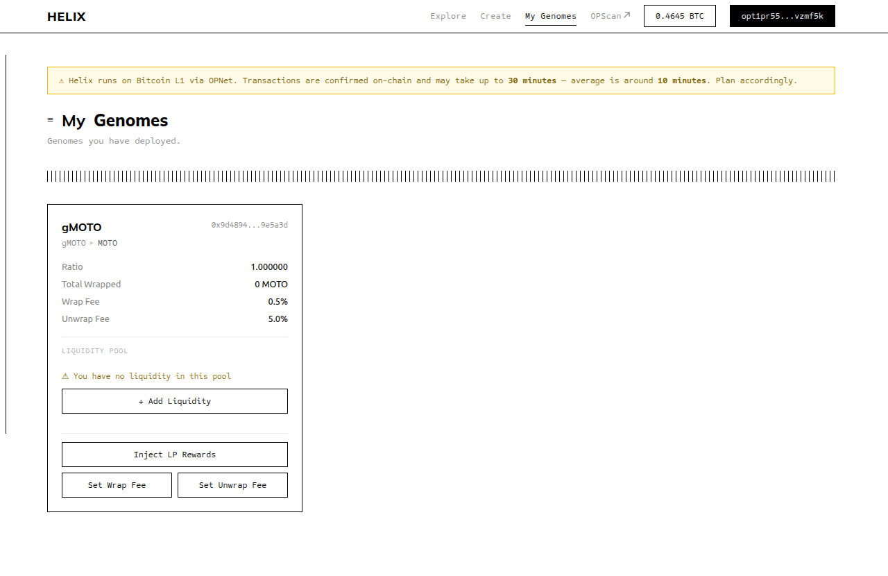 My Genomes — manage your deployed Genomes